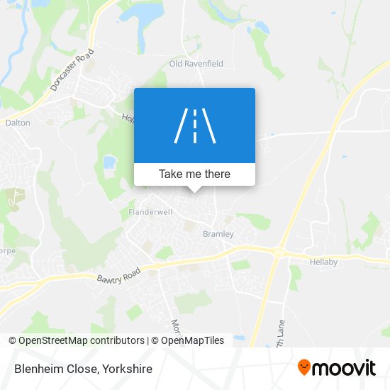 Blenheim Close map