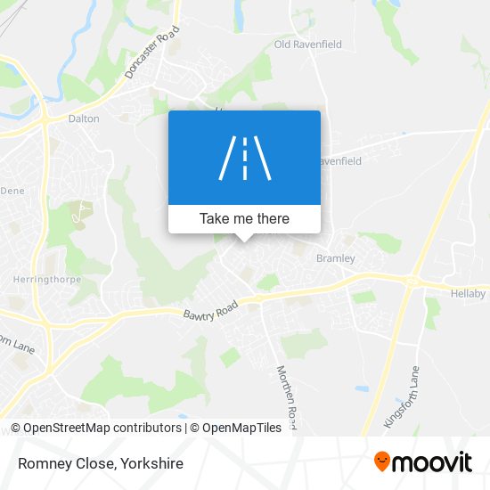 Romney Close map