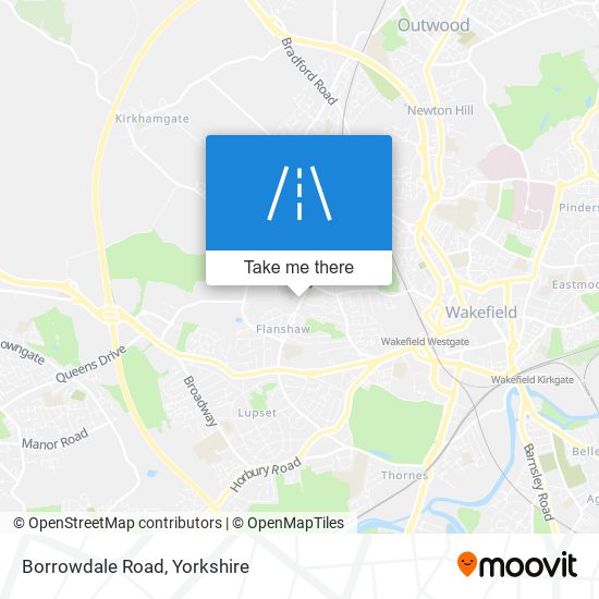 Borrowdale Road map