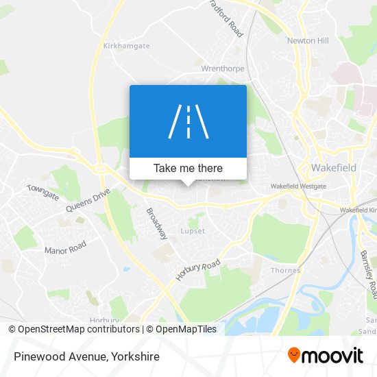 Pinewood Avenue map