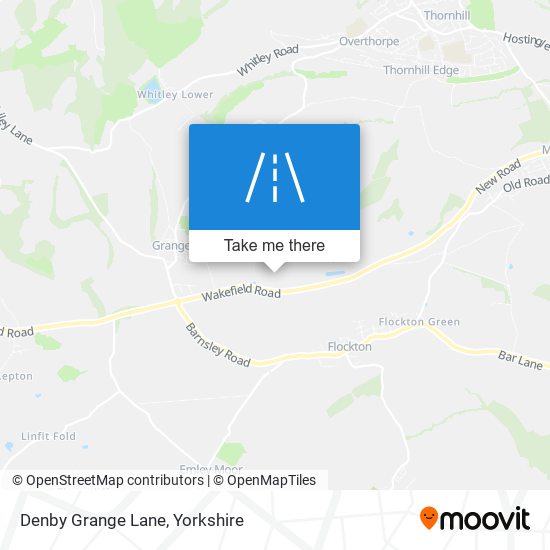 Denby Grange Lane map