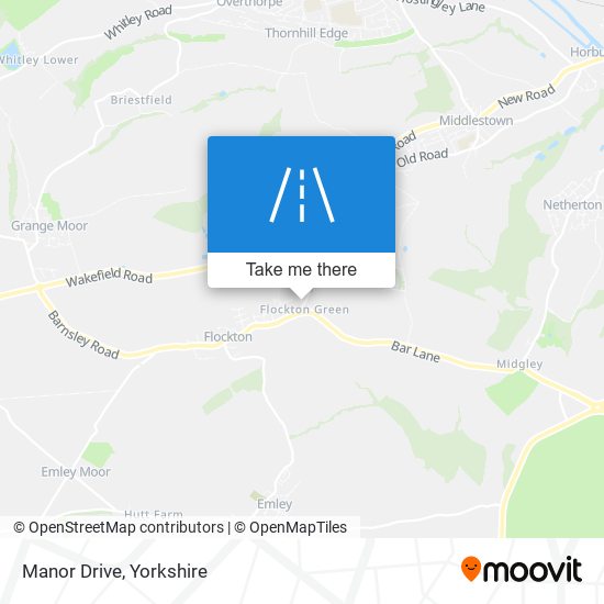Manor Drive map