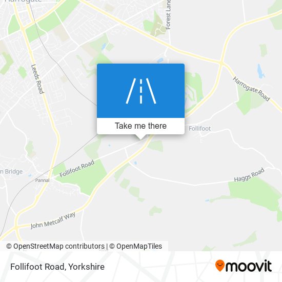 Follifoot Road map