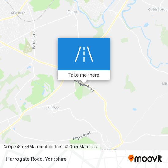 Harrogate Road map