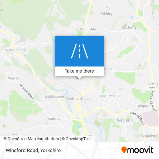 Winsford Road map