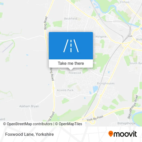 Foxwood Lane map