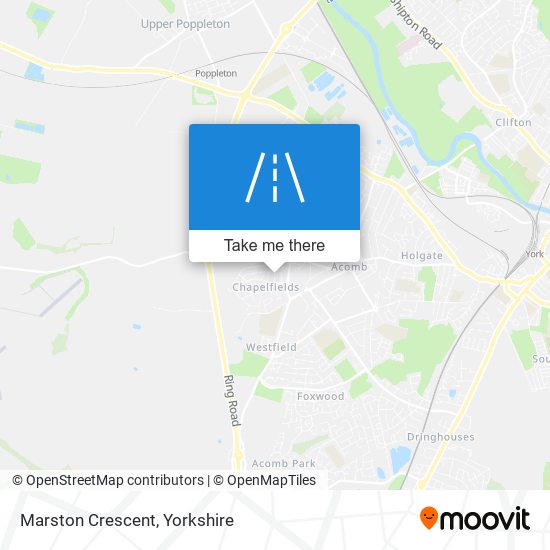 Marston Crescent map