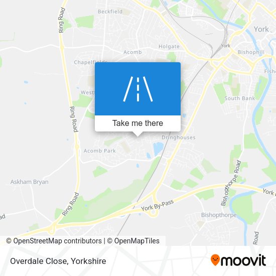 Overdale Close map