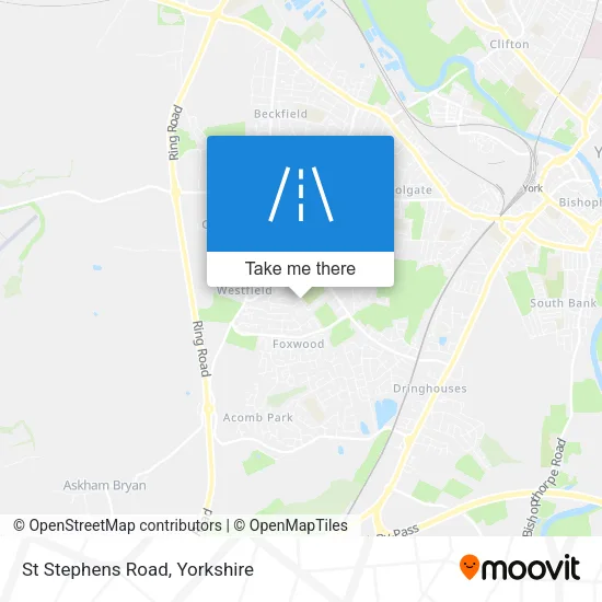 St Stephens Road map