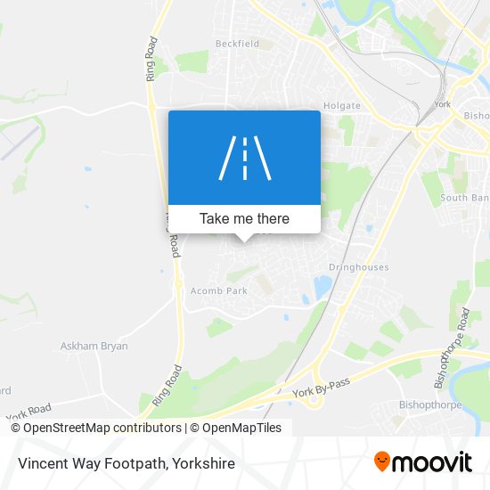 Vincent Way Footpath map