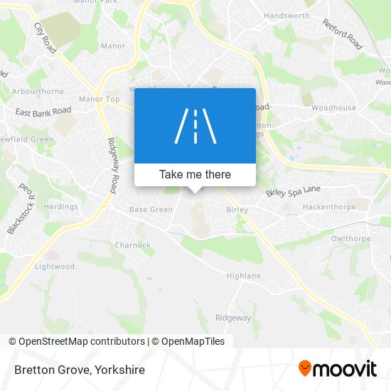 Bretton Grove map