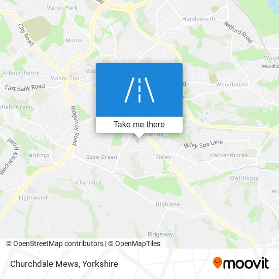 Churchdale Mews map