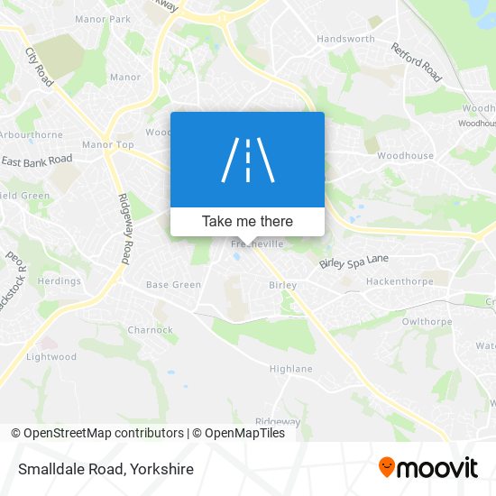 Smalldale Road map