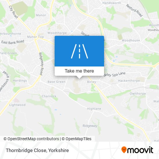 Thornbridge Close map
