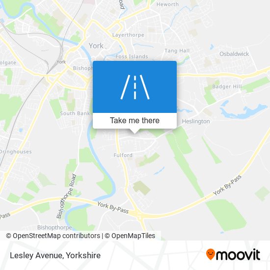 Lesley Avenue map