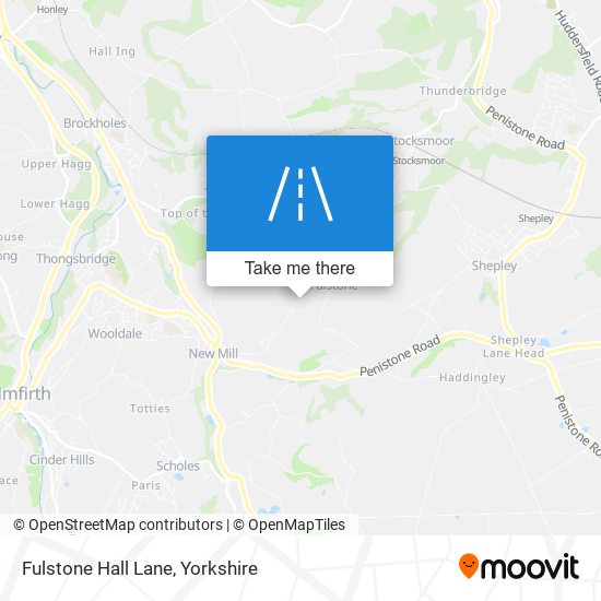 Fulstone Hall Lane map
