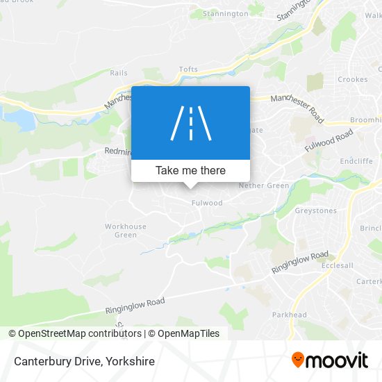 Canterbury Drive map