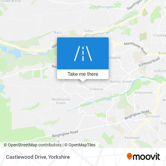 Castlewood Drive map