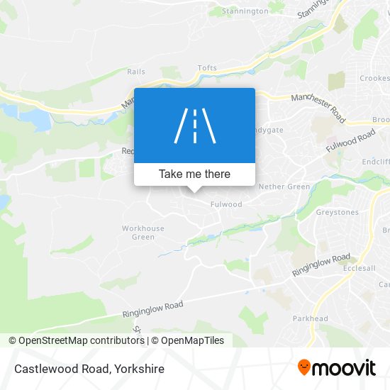 Castlewood Road map