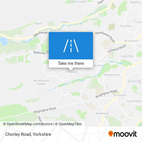 Chorley Road map