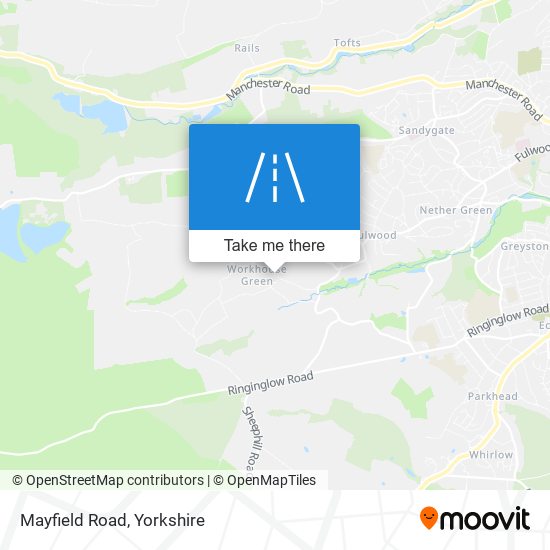 Mayfield Road map