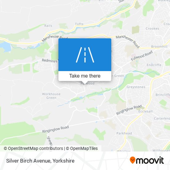 Silver Birch Avenue map