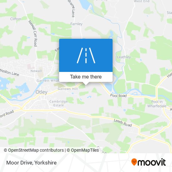 Moor Drive map