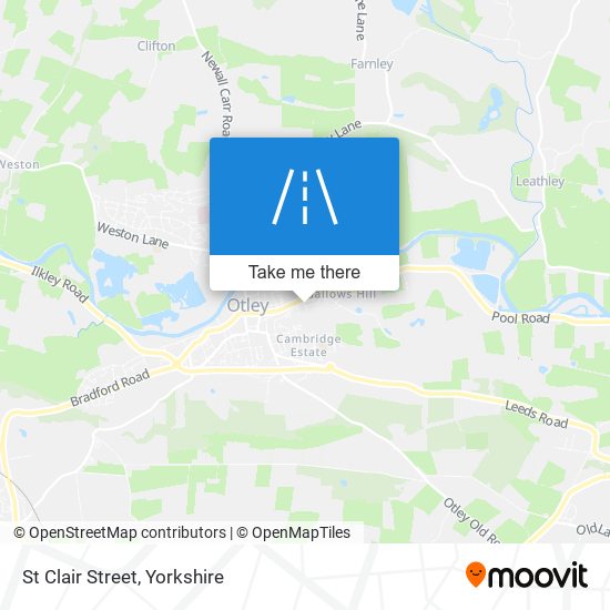 St Clair Street map