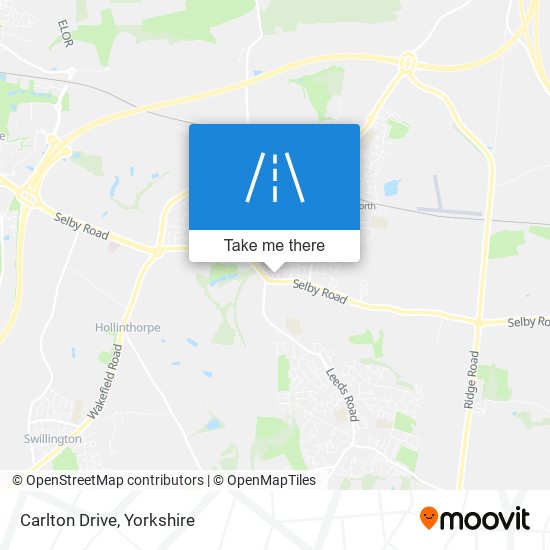 Carlton Drive map