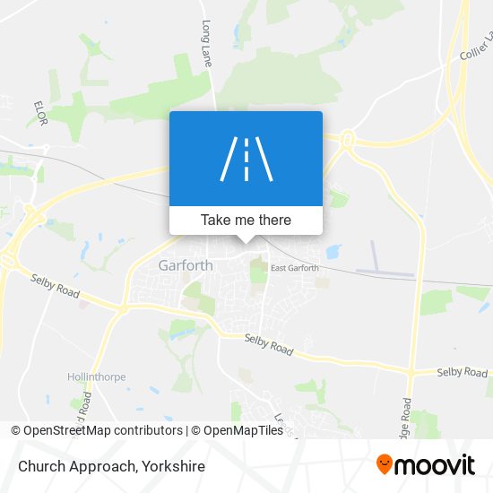 Church Approach map