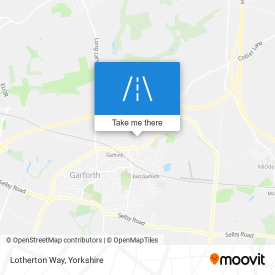 Lotherton Way map