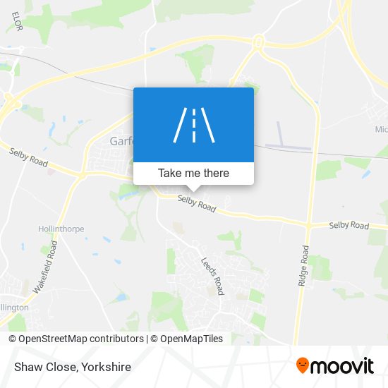 Shaw Close map