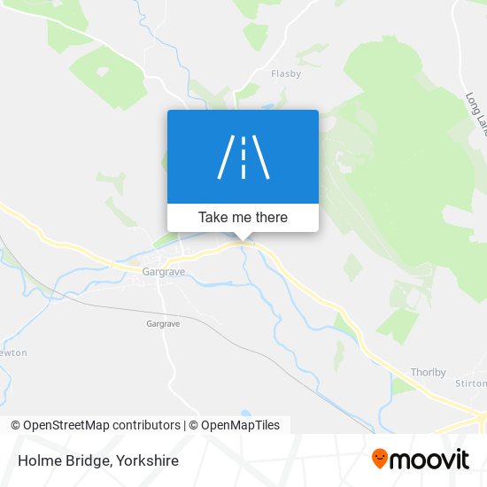 Holme Bridge map