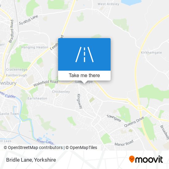 Bridle Lane map
