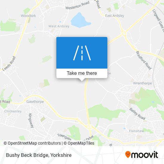 Bushy Beck Bridge map
