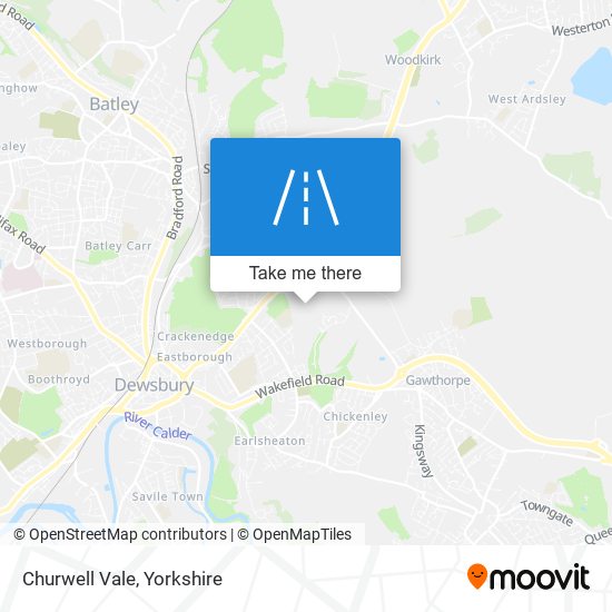 Churwell Vale map