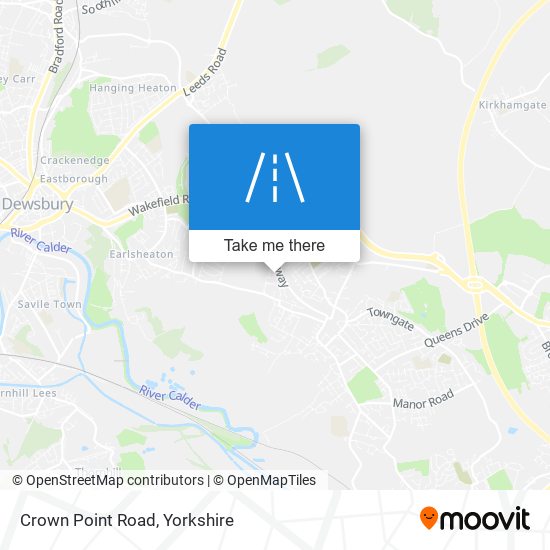 Crown Point Road map