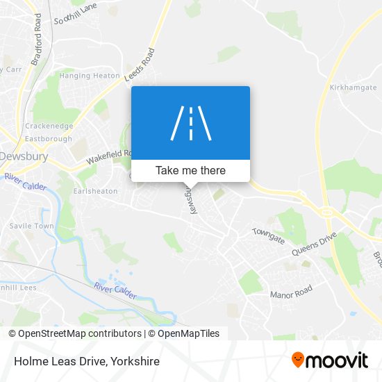 Holme Leas Drive map