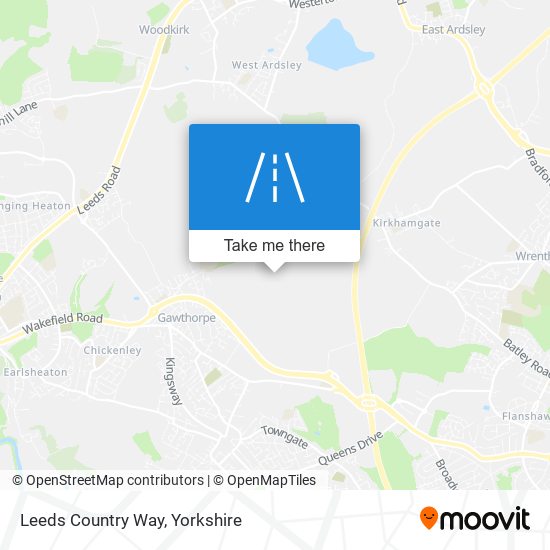 Leeds Country Way map