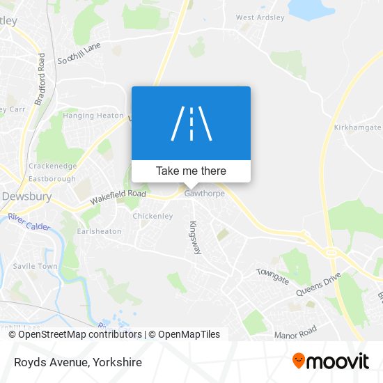 Royds Avenue map