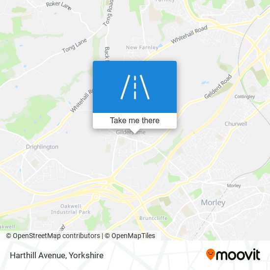 Harthill Avenue map