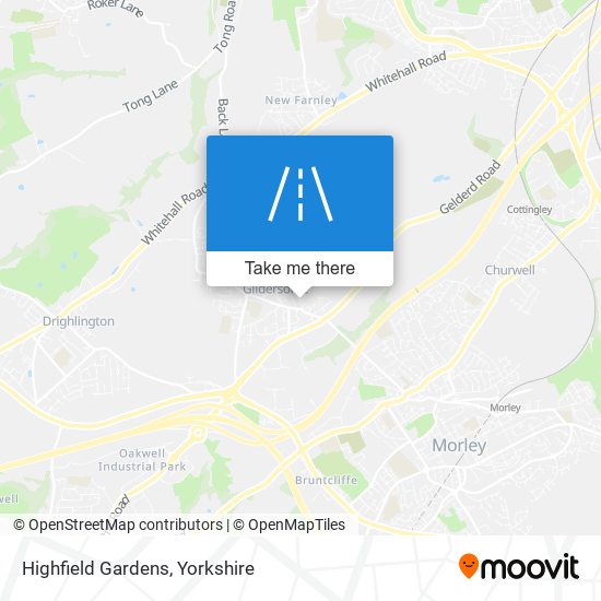 Highfield Gardens map