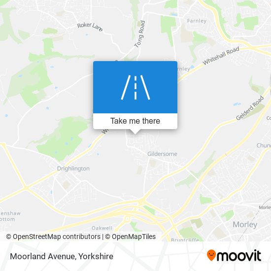 Moorland Avenue map