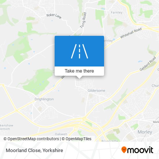 Moorland Close map
