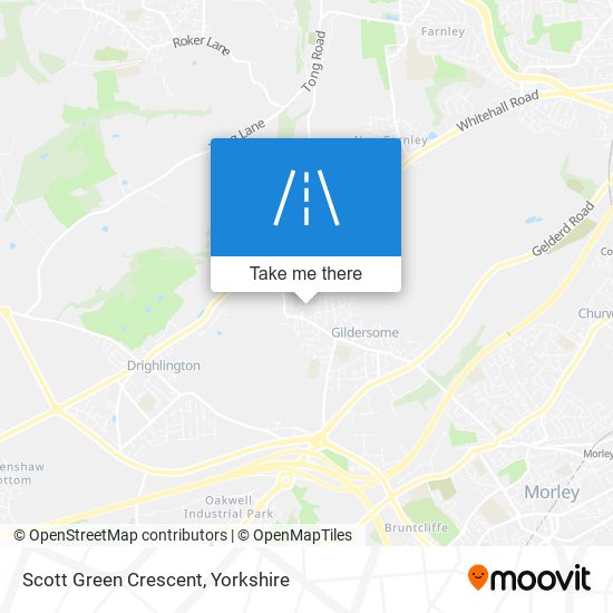 Scott Green Crescent map