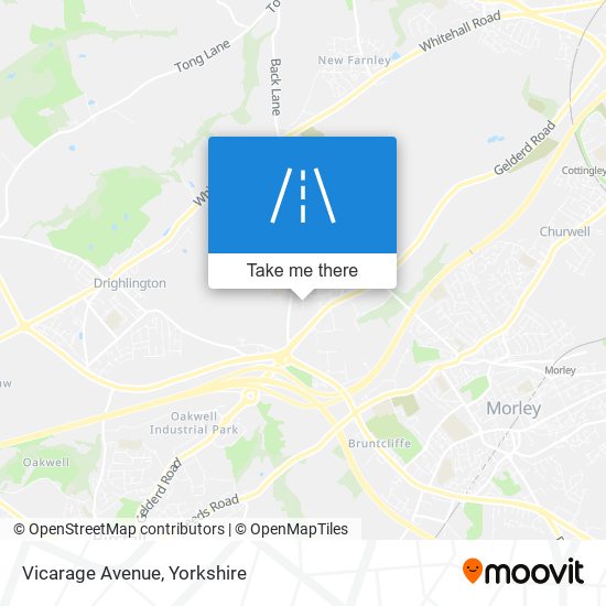 Vicarage Avenue map