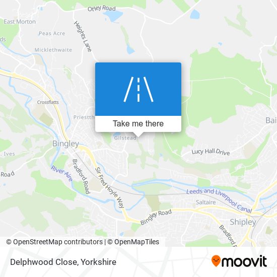 Delphwood Close map