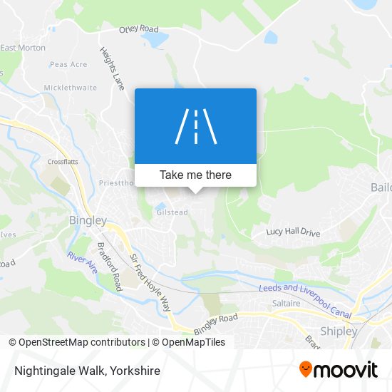 Nightingale Walk map