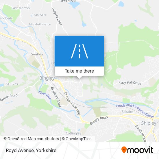 Royd Avenue map
