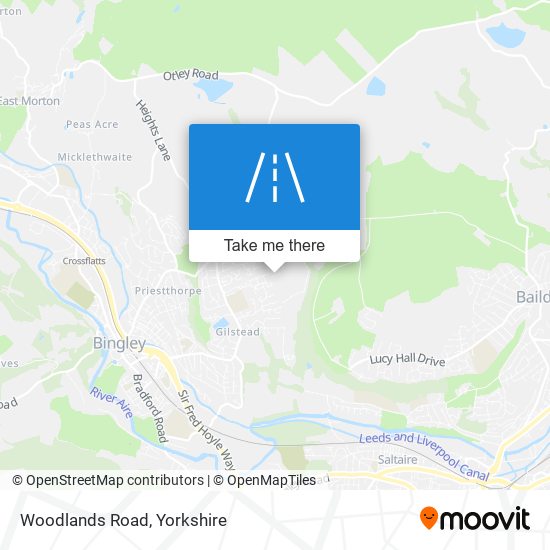 Woodlands Road map
